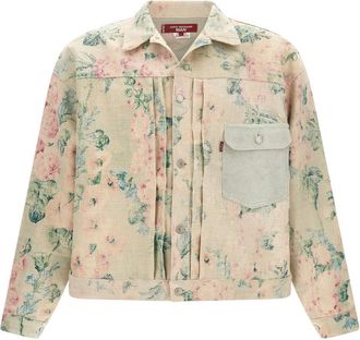 Junya Watanabe Beige Floral Print Jacket