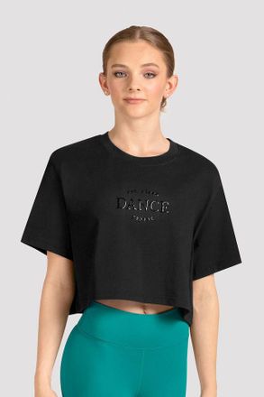 Bloch BLOCH Ladies Mirella Celeste Printed Crop Top, Black