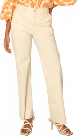 Yest Womens Sabrine Pant In Bleached Sand