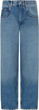 Isabel Marant Straight-Leg Jeans - Dames - Regular Fit Jeans - Blauw - S - Katoen - Jeans