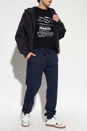 Iceberg T-shirt With Print, Mens, Black