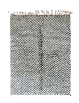 AFK Living Alfombra marroqu&iacute; de pura lana verde 179 x 276 cm