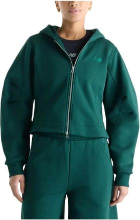 New Balance Fitness, Dames, Groen, XS, Katoen, Athletics Crafted Fleece Full Zip