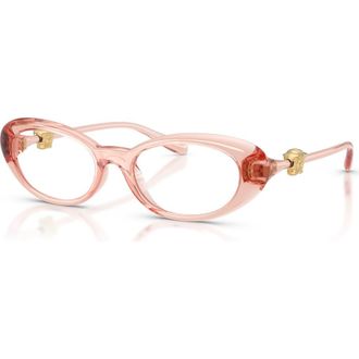 Versace 50mm Oval optical glasses in Pink at Nordstrom
