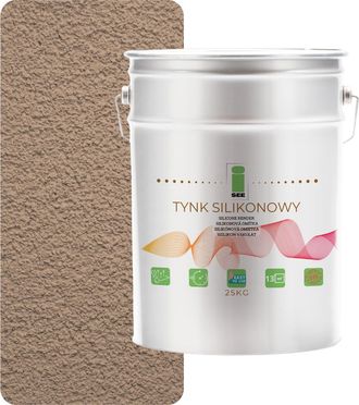 OEM Revoque De Silicona Para Fachadas Exteriores Color Nogal, 1,5 Mm, Calidad Superior, 25 Kg