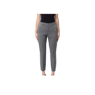 Liu Jo Cropped Trousers, female, Gray, Size: L Chino Slim Fit Trousers