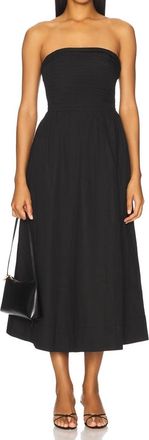 Paige Braylee Midi Dress In Black