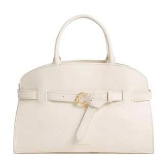 Coccinelle Handbags, female, White, Size: ONE SIZE Sabine Medium Leather Bag