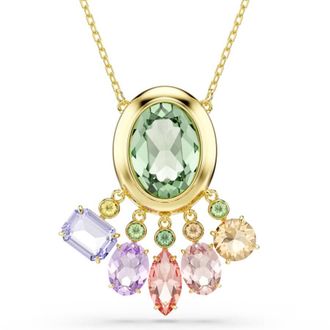 Swarovski Gema Ladies Gold Plated Pendant Necklace