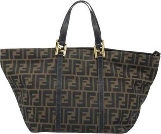 Fendi Pre-owned Vintage Tote Bag - Dames - Vintage Shopper - Bruin - ONE Size - Leer - Vintage