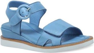 Miz Mooz Eva Ankle Strap Platform Wedge Sandal in Jeans at Nordstrom, Size 10.5-11Us