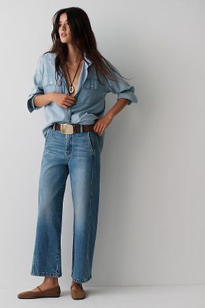 Pilcro Lex Mid-Rise Tapered Jeans by Pilcro