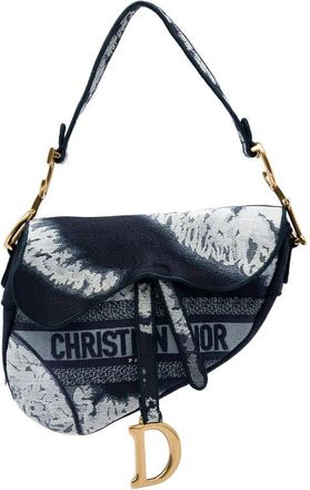 Dior Pre-owned Dior Canvas Embroidered Tie Dye Saddle Bag Ladies 1VZJD37JW167T07Z