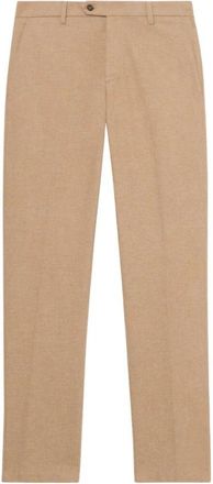 Brooks Brothers Regular Fit Katoen Flanel Chino - Heren - Chinos - Bruin - W36 - Katoen - Broeken