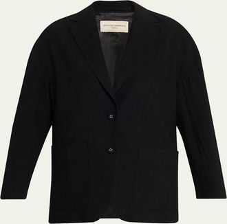 Officine G&eacute;n&eacute;rale Erena Wrinkled Voile Jacket