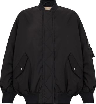 Herno Chaqueta Bomber Oversized - Jackets - Mujer - Negro - S
