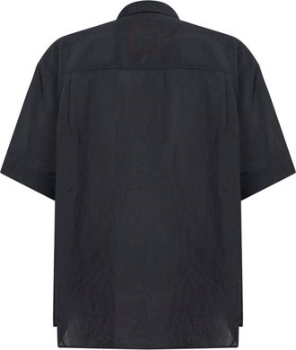 Uma Wang Mens Navy Blue Viscose Shirt