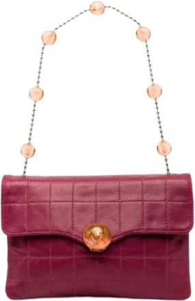 Chanel Pre-owned Shoulder Bags, female, Purple, Size: ONE SIZE Pre-owned Vintage Shoulder Bag
