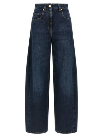 Brunello Cucinelli Wide Barrel Full Lenght Jeans Blue