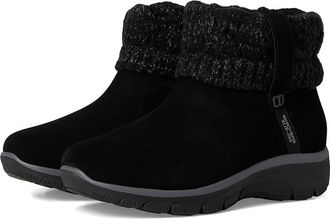 Skechers Easy Going - Cozy Weather 2 Suede Hands Free Slip-ins Womens Boots Black : 7.5 B - Medium