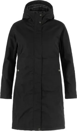 Fj&auml;llr&auml;ven Kiruna Hydratic Padded Parka Mantel f&uuml;r Damen | schwarz