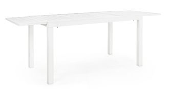 BIZZOTTO Mesa de aluminio laminado 140-210X77 Blanco