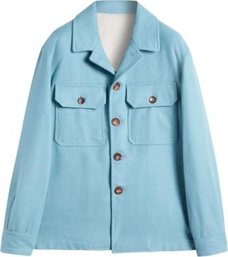 Doppiaa Giacca-camicia con bottoni - Blu