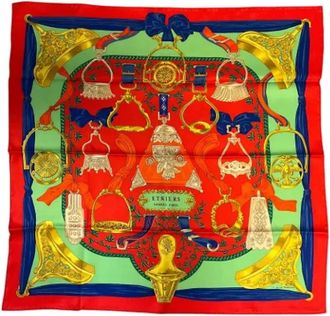 Hermès Pre-owned Scarves, female, Multicolor, Size: ONE SIZE Pre-owned Silk scarves