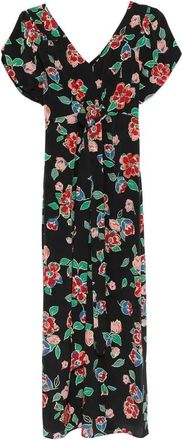 Rixo Wikkeljurk - Dames - Wikkelkleedje - Zwart - XS - Kleedjes