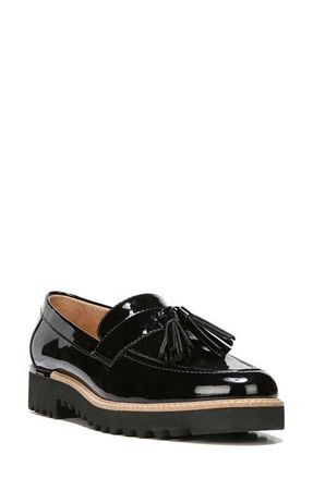 Franco Sarto Carolyn Tassel Loafer in Black Patent at Nordstrom, Size 5