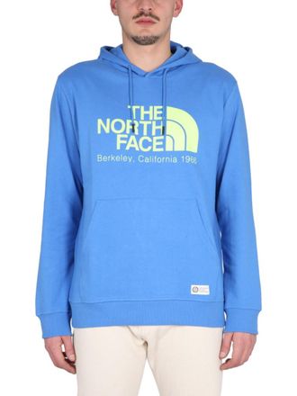 The North Face Blue Graphic Logo Hoodie