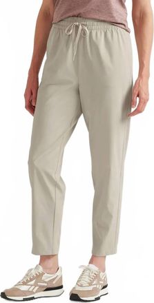 Eddie Bauer Departure Stretch Tie-Front Ankle Pants In Pumice
