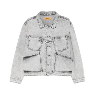 Replay Heren, Jassen, Grijs, Maat: S Denim