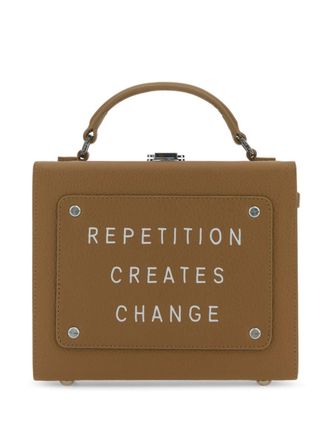 Meli Melo Shopper met logoprint - Bruin