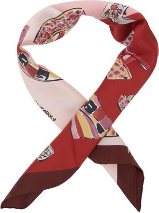 Ferragamo Womens Scarf Multicolour Silk Scarfs