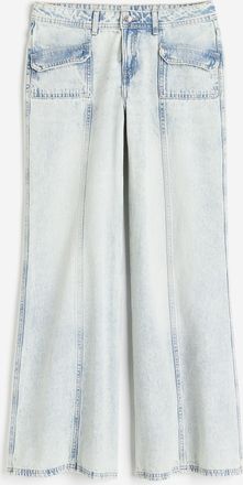 H&M Wide Regular Jeans - Blue