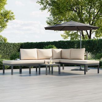 Charles Bentley Lagos Modular Aluminium Lounge Set in Grey