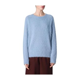 Roberto Collina Girocollo Boxy - - Knitwear - Donna - Blu - M