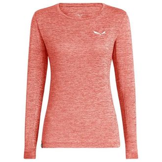Salewa Puez Melange Dry L/S Tee Funktionsshirt f&uuml;r Damen | rosa