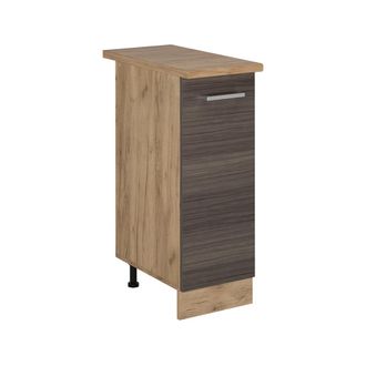 Vicco Armario De Farmacia R-line, Gris Noble, 30 Cm, Et Roble