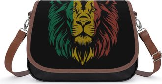 Generic Lion Reggae Jamaica Crossbody Bags for Women Shoulder Messenger Bag Purse Handbags