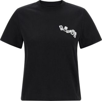 Amiri Domino Tee T Shirt Nero-Donna