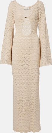 Bananhot Rey crochet cotton-blend maxi dress