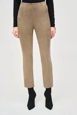 Joseph Ribkoff Scuba Suede Flared Pant In Java