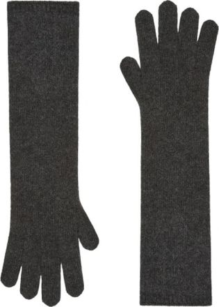 Max Mara Cashmere Korte Handschoenen - Dames - Handschoenen - Grijs - ONE Size - Accessoires
