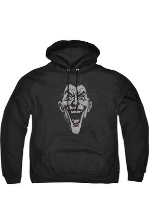 Gildan Batman Joker Lines Adult Pull Over Hoodie / Hooded Sweatshirt