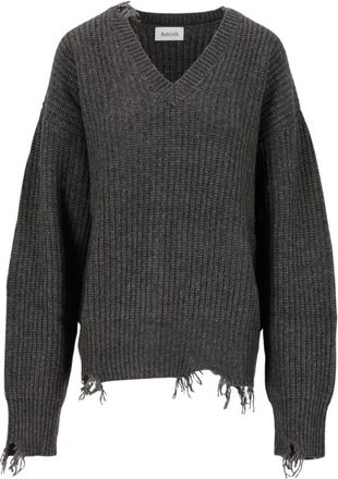 Amish Maglieria con scollo a V - - Knitwear - Donna - Grigio - S