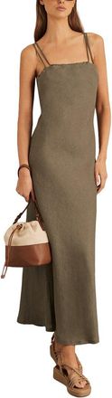 Reiss Roxanne Linen Slip Dress