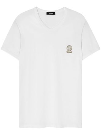 Versace T-shirt con stampa Medusa - Bianco