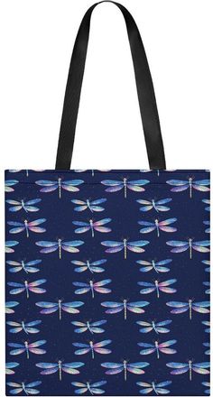 Generic Dragonfly Tote Bag for Women Men Shoulder Bags Purses Pouch Handbags